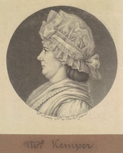 Elżbieta Marius Kemper autorstwa Charles B. J. Févret de Saint Mémin