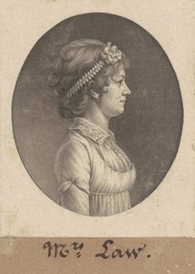Elizabeth Parke Custis Prawo autorstwa Charles B. J. Févret de Saint Mémin