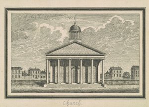 Esperanza, Kościół autorstwa Charles B. J. Févret de Saint Mémin