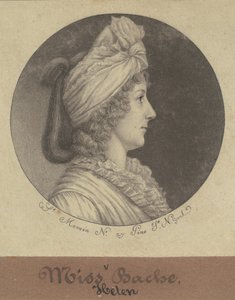 Helena Bache autorstwa Charles B. J. Févret de Saint Mémin