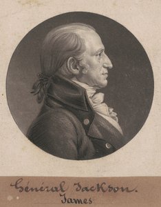 Jamesa Jacksona autorstwa Charles B. J. Févret de Saint Mémin