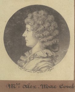Janette Marshall Macomb autorstwa Charles B. J. Févret de Saint Mémin