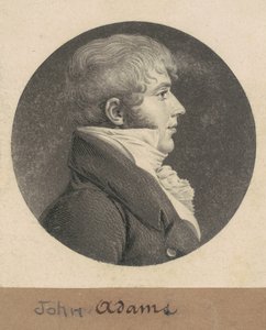 John Strong Adams autorstwa Charles B. J. Févret de Saint Mémin