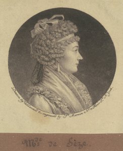 Pani Jean de Seze autorstwa Charles B. J. Févret de Saint Mémin