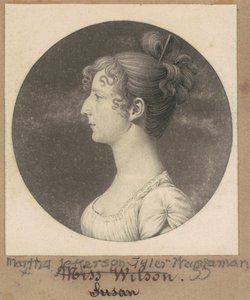 Martha Jefferson Tyler Waggaman autorstwa Charles B. J. Févret de Saint Mémin