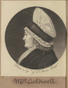 Marta Okrągły Caldwell autorstwa Charles B. J. Févret de Saint Mémin