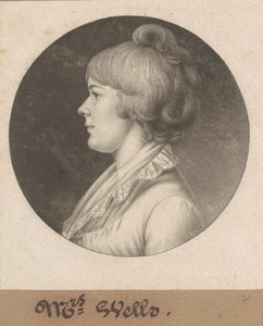 Mary Wright Sonntag Wells autorstwa Charles B. J. Févret de Saint Mémin