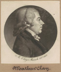 Mateusz Glina autorstwa Charles B. J. Févret de Saint Mémin