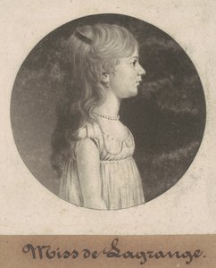 Panna de la Grange autorstwa Charles B. J. Févret de Saint Mémin