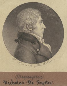 Nicholas de Peyster, Jr. autorstwa Charles B. J. Févret de Saint Mémin