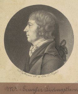 Peter Schuyler Livingston autorstwa Charles B. J. Févret de Saint Mémin