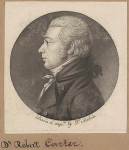 Robert Carter autorstwa Charles B. J. Févret de Saint Mémin