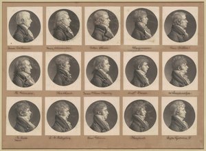 Kolekcja Portretów Saint-Mémin, Grupa 26 autorstwa Charles B. J. Févret de Saint Mémin