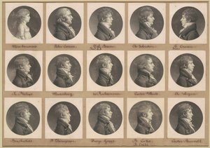 Kolekcja Portretów Saint-Mémin, grupa 30 autorstwa Charles B. J. Févret de Saint Mémin