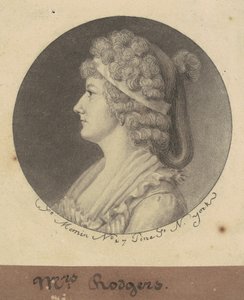 Sarah Elżbieta Rogers autorstwa Charles B. J. Févret de Saint Mémin