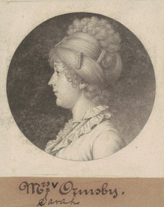 Sarah Mahon Ormsby autorstwa Charles B. J. Févret de Saint Mémin