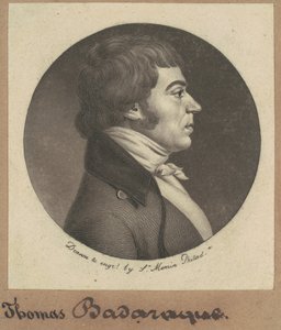 Thomas Badarke autorstwa Charles B. J. Févret de Saint Mémin