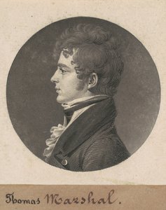 Thomas Marshall autorstwa Charles B. J. Févret de Saint Mémin