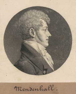 Thomas Mendenhall, Jr. autorstwa Charles B. J. Févret de Saint Mémin