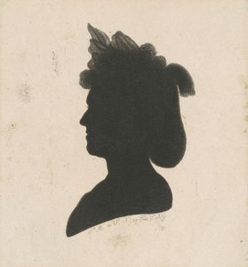 Niezidentyfikowana sylwetka kobiety autorstwa Charles B. J. Févret de Saint Mémin