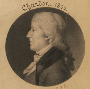 Anthony Chardon autorstwa Charles Balthazar Julien Févret de Saint-Mémin