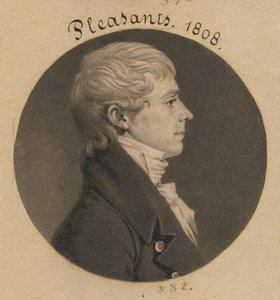 Archibald Pleasants Jr. autorstwa Charles Balthazar Julien Févret de Saint-Mémin