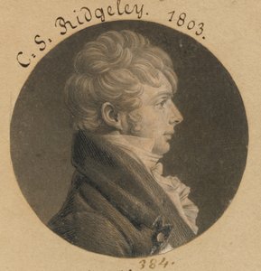 Charles Sterett Ridgely autorstwa Charles Balthazar Julien Févret de Saint-Mémin