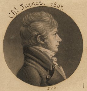 Charles Turner autorstwa Charles Balthazar Julien Févret de Saint-Mémin