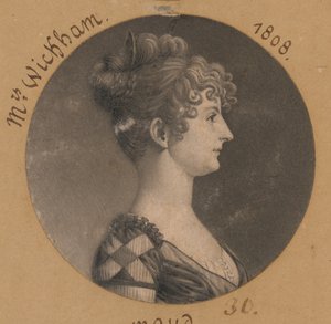 Elizabeth Selden McClurg Wickham autorstwa Charles Balthazar Julien Févret de Saint-Mémin