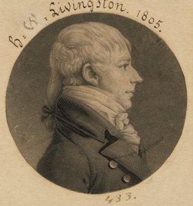 Henry Walter Livingston autorstwa Charles Balthazar Julien Févret de Saint-Mémin