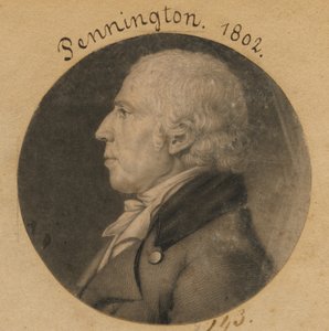 Isaac Penington autorstwa Charles Balthazar Julien Févret de Saint-Mémin