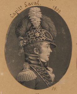 Jacint Laval autorstwa Charles Balthazar Julien Févret de Saint-Mémin