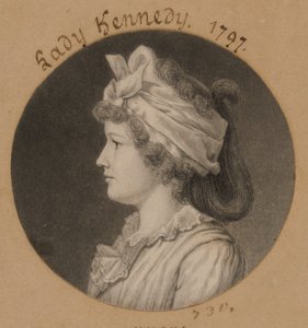 Jane Macomb Kennedy autorstwa Charles Balthazar Julien Févret de Saint-Mémin