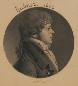 John C. Hubner autorstwa Charles Balthazar Julien Févret de Saint-Mémin