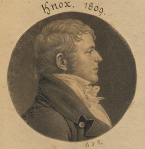 Knox autorstwa Charles Balthazar Julien Févret de Saint-Mémin