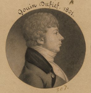 Nicholas Gouin Dufief autorstwa Charles Balthazar Julien Févret de Saint-Mémin
