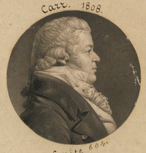 Peter Carr autorstwa Charles Balthazar Julien Févret de Saint-Mémin