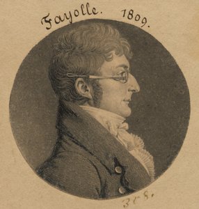 Peter Fayolle autorstwa Charles Balthazar Julien Févret de Saint-Mémin