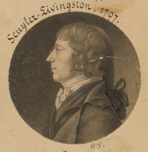 Peter Schuyler Livingston autorstwa Charles Balthazar Julien Févret de Saint-Mémin