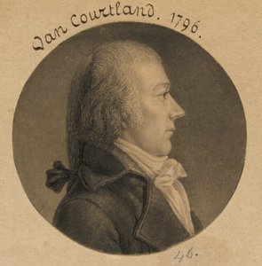 Pierre Van Cortlandt autorstwa Charles Balthazar Julien Févret de Saint-Mémin