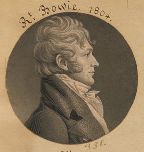 Robert Bowie autorstwa Charles Balthazar Julien Févret de Saint-Mémin