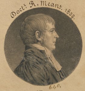 Robert Means autorstwa Charles Balthazar Julien Févret de Saint-Mémin