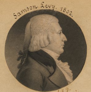 Samson Levy, Jr. autorstwa Charles Balthazar Julien Févret de Saint-Mémin