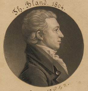 Theodorick Bland autorstwa Charles Balthazar Julien Févret de Saint-Mémin