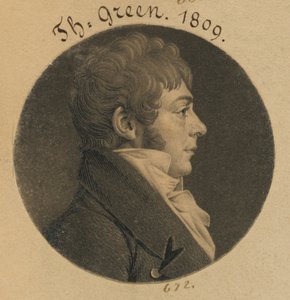 Thomas Green autorstwa Charles Balthazar Julien Févret de Saint-Mémin