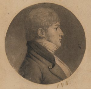 Nieznany mężczyzna autorstwa Charles Balthazar Julien Févret de Saint-Mémin