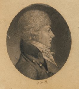 Niezidentyfikowany mężczyzna autorstwa Charles Balthazar Julien Févret de Saint-Mémin