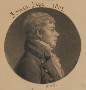 Walter Jones autorstwa Charles Balthazar Julien Févret de Saint-Mémin