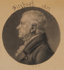 William Fitzhugh autorstwa Charles Balthazar Julien Févret de Saint-Mémin