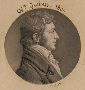William Gwynn autorstwa Charles Balthazar Julien Févret de Saint-Mémin